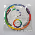 Cartão de papel da roda colorida de 140 mm de 140 mm